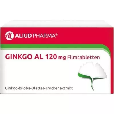 GINKGO AL 120 mg plėvele dengtos tabletės, 30 vnt