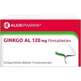 GINKGO AL 120 mg plėvele dengtos tabletės, 120 vnt