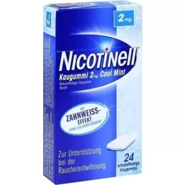 NICOTINELL Kramtomoji guma Cool Mint 2 mg, 24 vnt