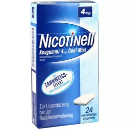 NICOTINELL Kramtomoji guma Cool Mint 4 mg, 24 vnt