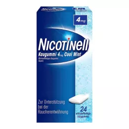 NICOTINELL Kramtomoji guma Cool Mint 4 mg, 24 vnt