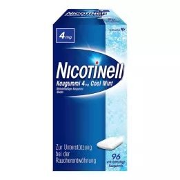NICOTINELL Kramtomoji guma Cool Mint 4 mg, 96 vnt