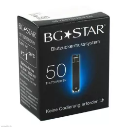 BGSTAR Testo juostelės, 50 vnt
