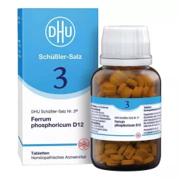 BIOCHEMIE DHU 3 Ferrum phosphoricum D 12 tablečių, 420 kapsulių