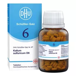 BIOCHEMIE DHU 6 Potassium sulphuricum D 6 tabletės, 420 kapsulių