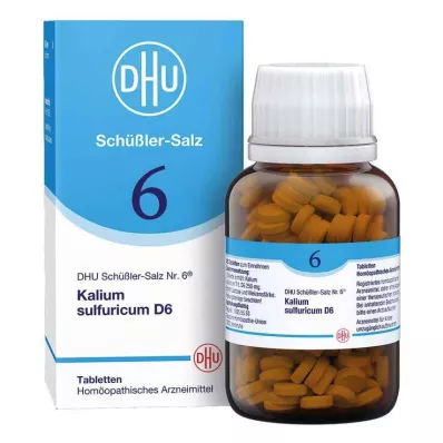 BIOCHEMIE DHU 6 Potassium sulphuricum D 6 tabletės, 420 kapsulių