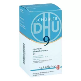 BIOCHEMIE DHU 9 Natrium phosphoricum D 3 tabletės, 420 kapsulių