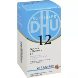 BIOCHEMIE DHU 12 Calcium sulphuricum D 6 tabletės, 420 kapsulių