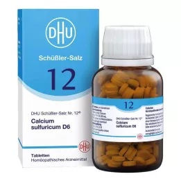 BIOCHEMIE DHU 12 Calcium sulphuricum D 6 tabletės, 420 kapsulių