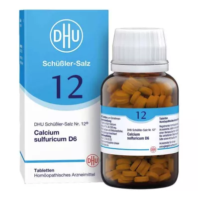 BIOCHEMIE DHU 12 Calcium sulphuricum D 6 tabletės, 420 kapsulių