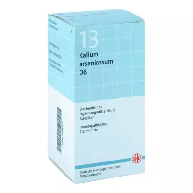 BIOCHEMIE DHU 13 Kalium arsenicosum D 6 tabletės, 420 vnt
