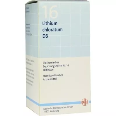 BIOCHEMIE DHU 16 Ličio chlorato D 6 tablečių, 420 vnt