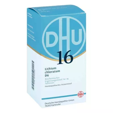 BIOCHEMIE DHU 16 Ličio chlorato D 6 tablečių, 420 vnt