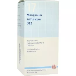 BIOCHEMIE DHU 17 Manganum sulfuricum D 12 tablečių, 420 vnt