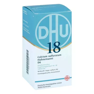 Biochemistry Dhu 18 Calcium sulfuratum D6 tabletės (420 vnt.) Biochemistry Dhu 18 Calcium sulfuratum D6 tabletės (420 vnt.)