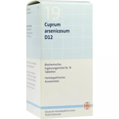 BIOCHEMIE DHU 19 Cuprum arsenicosum D 12 tablečių, 420 kapsulių