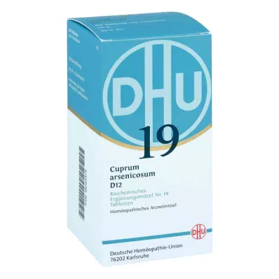 DHU 19 Cuprum arsenicosum D12 tablečių (420 vnt.) DHU 19 Cuprum arsenicosum D12 tablečių (420 vnt.)
