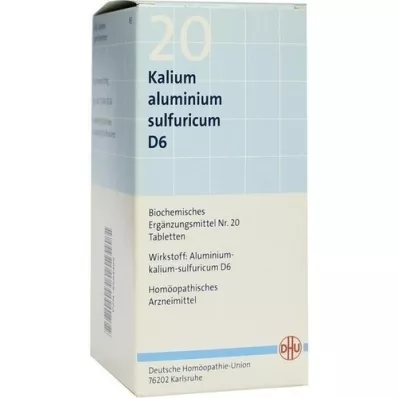 BIOCHEMIE DHU 20 Kalio alum.sulfur.D 6 tabletės, 420 vnt