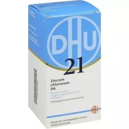 BIOCHEMIE DHU 21 Zincum chloratum D 6 tabletės, 420 kapsulių