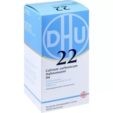 BIOCHEMIE DHU 22 Calcium carbonicum D 6 tabletės, 420 vnt