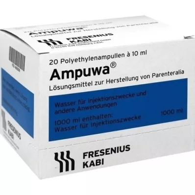 AMPUWA Plastikinės ampulės injekcijoms ir (arba) infuzijoms, 20X10 ml