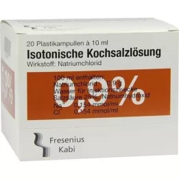 KOCHSALZLÖSUNG 0,9% Pl.Fresenius injekcinis tirpalas, 20X10 ml