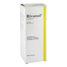 RIVANOL 0,1 % tirpalas, 1000 ml