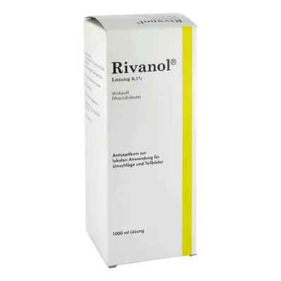 RIVANOL 0,1 % tirpalas, 1000 ml