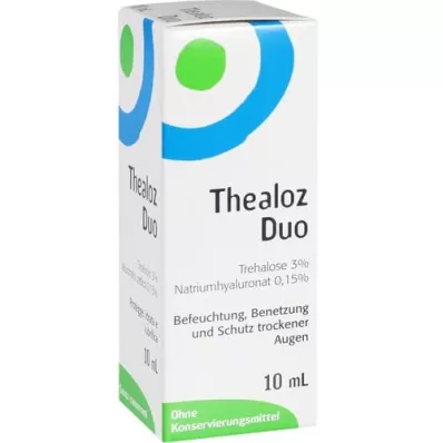 THEALOZ Duo akių lašai, 10 ml