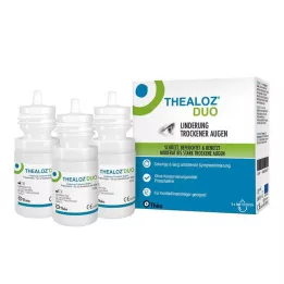 THEALOZ Duo akių lašai, 3X10 ml