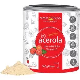 ACEROLA 100 % gryno natūralaus vitamino C milteliai, 100 g