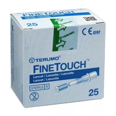 TERUMO FineTouch vienkartiniai lancetai, 25 vnt TERUMO FineTouch vienkartiniai lancetai, 25 vnt