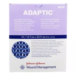 ADAPTIC 12,7x22,9 cm drėgnas žaizdų tvarstis, 12 vnt