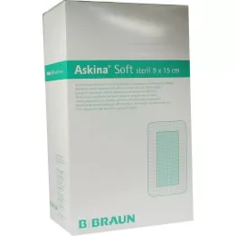 ASKINA Minkštas žaizdų tvarstis 9x15 cm sterilus, 40 vnt