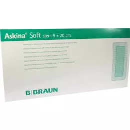 ASKINA Minkštas žaizdų tvarstis 9x20 cm sterilus, 30 vnt