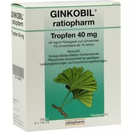 GINKOBIL-ratiopharm lašai 40 mg, 200 ml