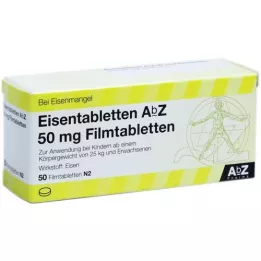 EISENTABLETTEN AbZ 50 mg plėvele dengtos tabletės, 50 vnt