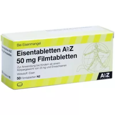 EISENTABLETTEN AbZ 50 mg plėvele dengtos tabletės, 50 vnt