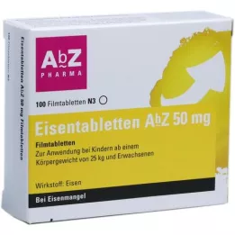 EISENTABLETTEN AbZ 50 mg plėvele dengtos tabletės, 100 vnt