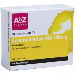 EISENTABLETTEN AbZ 100 mg plėvele dengtos tabletės, 100 vnt