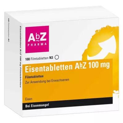 EISENTABLETTEN AbZ 100 mg plėvele dengtos tabletės, 100 vnt EISENTABLETTEN AbZ 100 mg plėvele dengtos tabletės, 100 vnt
