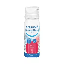 FRESUBIN ENERGY Pluoštinės skaidulos DRINK Braškių gertuvė, 4X200 ml