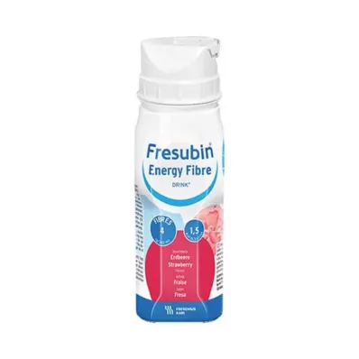 FRESUBIN ENERGY Pluoštinės skaidulos DRINK Braškių gertuvė, 4X200 ml
