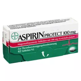ASPIRIN Protect 100 mg enterinėmis plėvele dengtos tabletės, 42 vnt