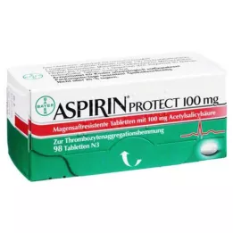ASPIRIN Protect 100 mg enterinėmis plėvele dengtos tabletės, 98 vnt