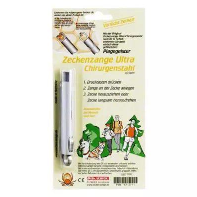 ZECKENZANGE Ultra chirurginis plienas, 1 vnt