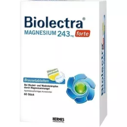 BIOLECTRA Magnio 243 mg forte citrinos tabletės, 60 vnt