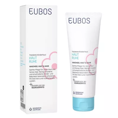 EUBOS KINDER Odą raminantis prausimosi gelis, 125 ml