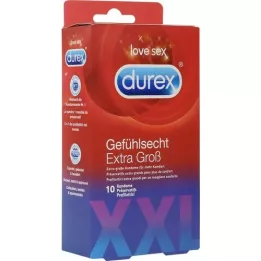 DUREX Ypač dideli prezervatyvai Sensitive, 10 vnt