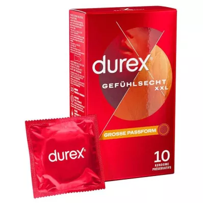 DUREX Ypač dideli prezervatyvai Sensitive, 10 vnt DUREX Ypač dideli prezervatyvai Sensitive, 10 vnt